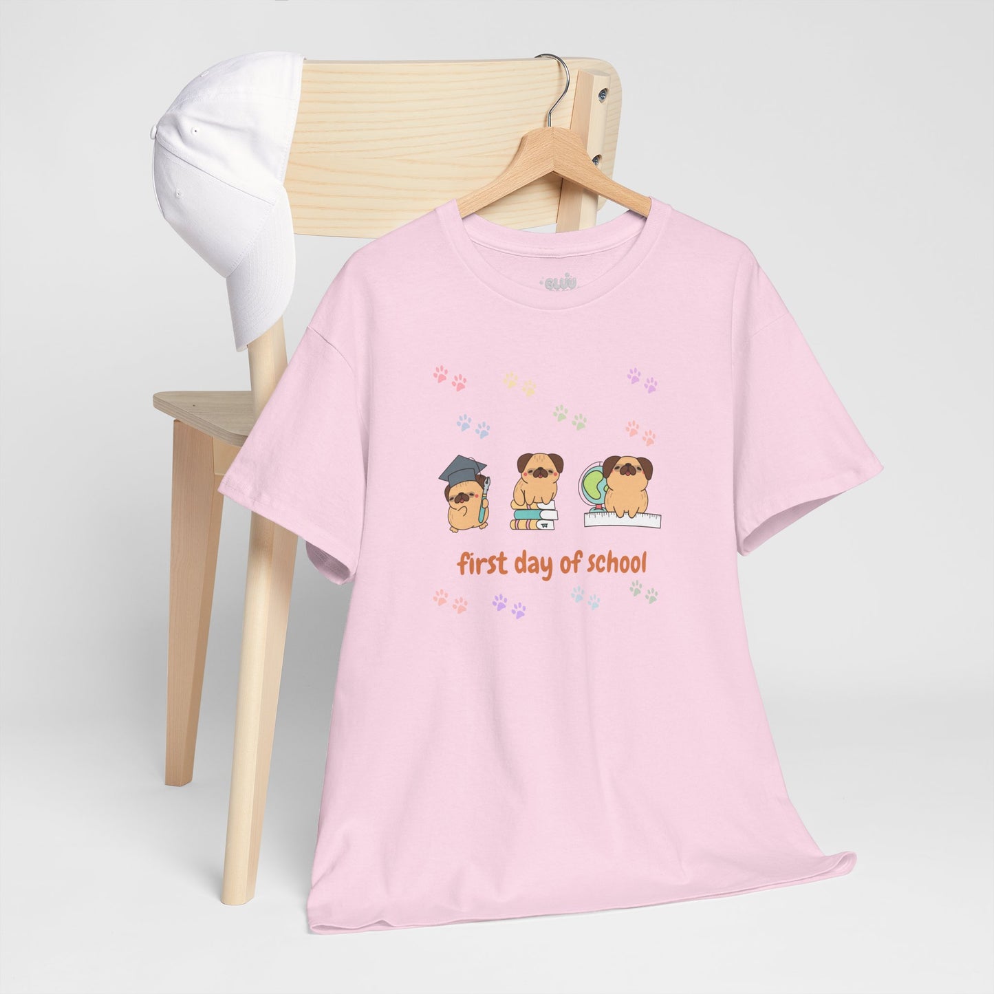 Camiseta con mascota, Regreso a clases, Amante de los perros, camiseta regreso a clases pug
