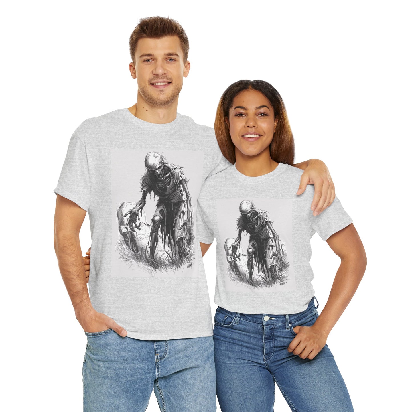 Camiseta zombie Halloween unisex, Camiseta terror zombie, Camiseta apocalipsis zombie