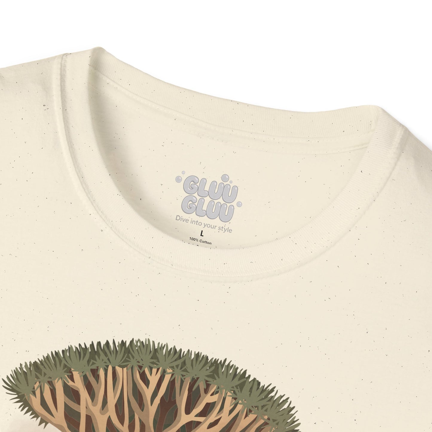 Camiseta Drago milenario La Palma, Camiseta Canarias diseño árbol icónico, Homenaje al árbol simbólico de La Palma