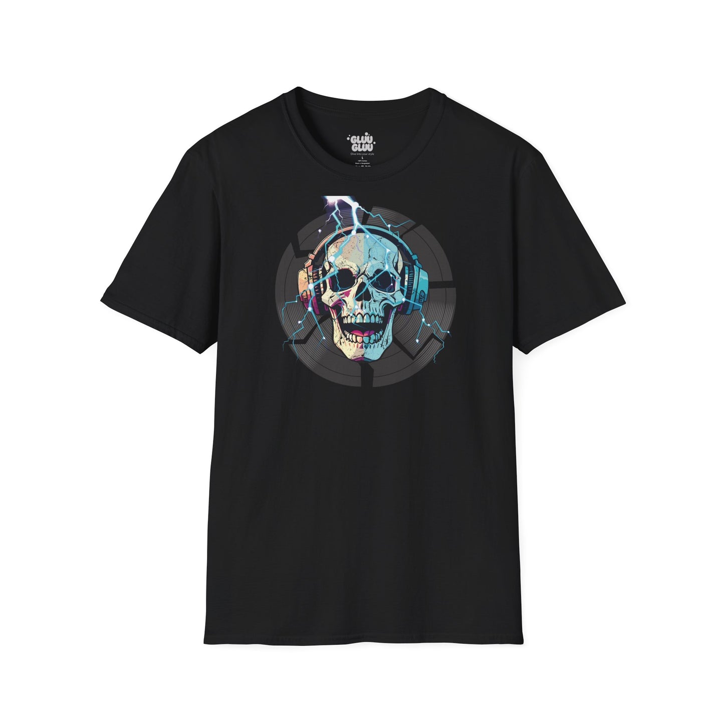 Camiseta Gráfica de DJ, Camiseta Gráfica de Calavera, Camiseta EDM, Camiseta Gráfica Rave
