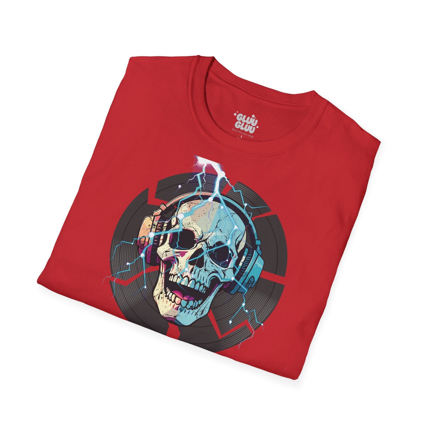 Camiseta Gráfica de DJ, Camiseta Gráfica de Calavera, Camiseta EDM, Camiseta Gráfica Rave