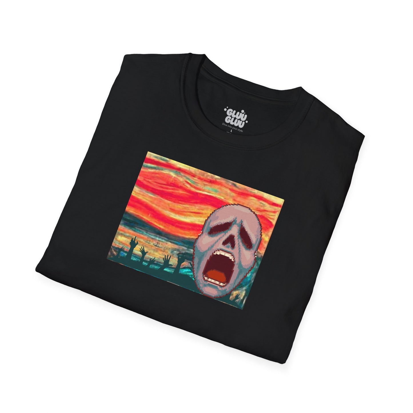 Camiseta El Grito, Arte para vestir, Impresión artística, Camiseta para Halloween