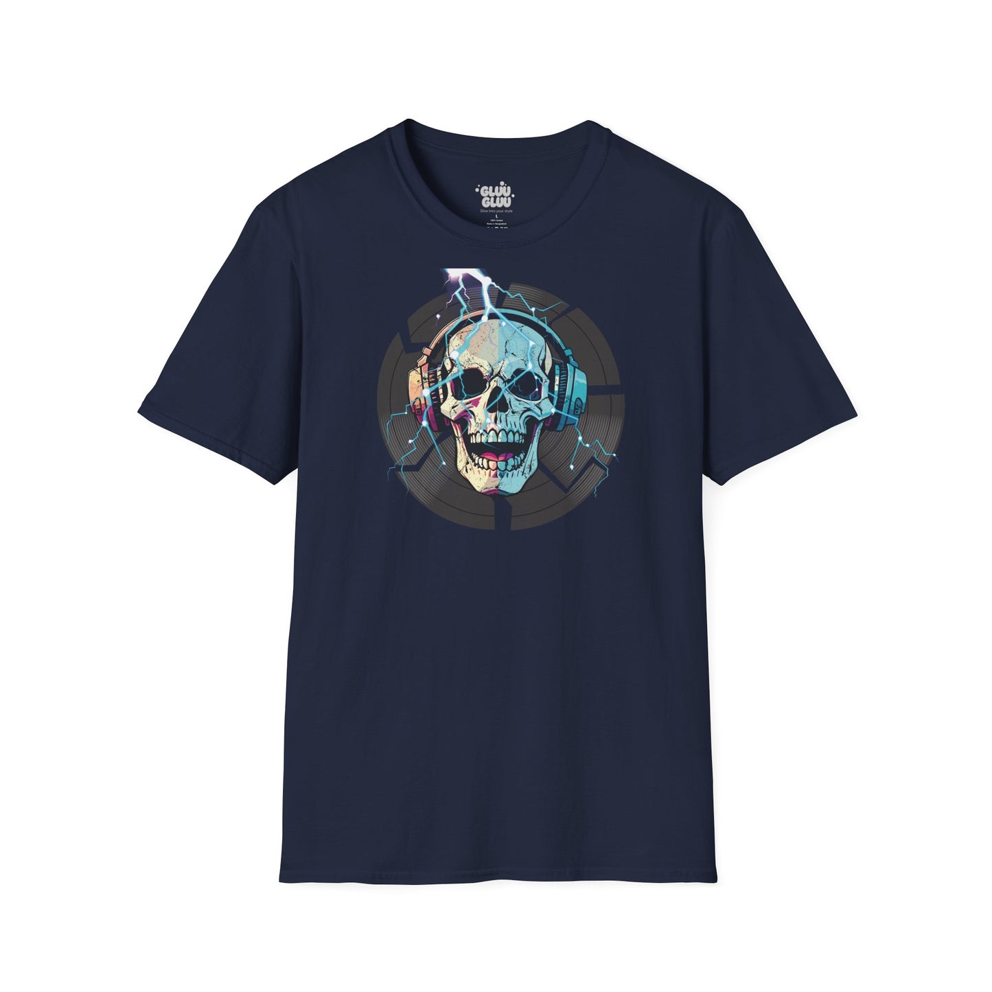 Camiseta Gráfica de DJ, Camiseta Gráfica de Calavera, Camiseta EDM, Camiseta Gráfica Rave