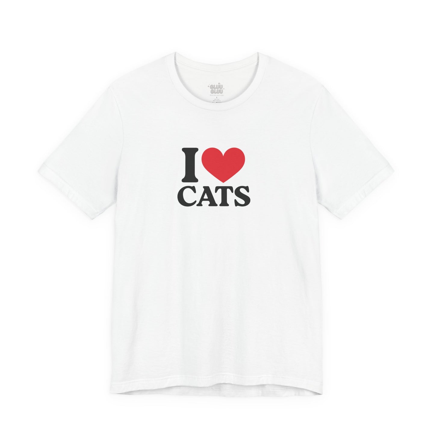 Camiseta I Love Cats, Camiseta Unisex, Camiseta grafica I Love