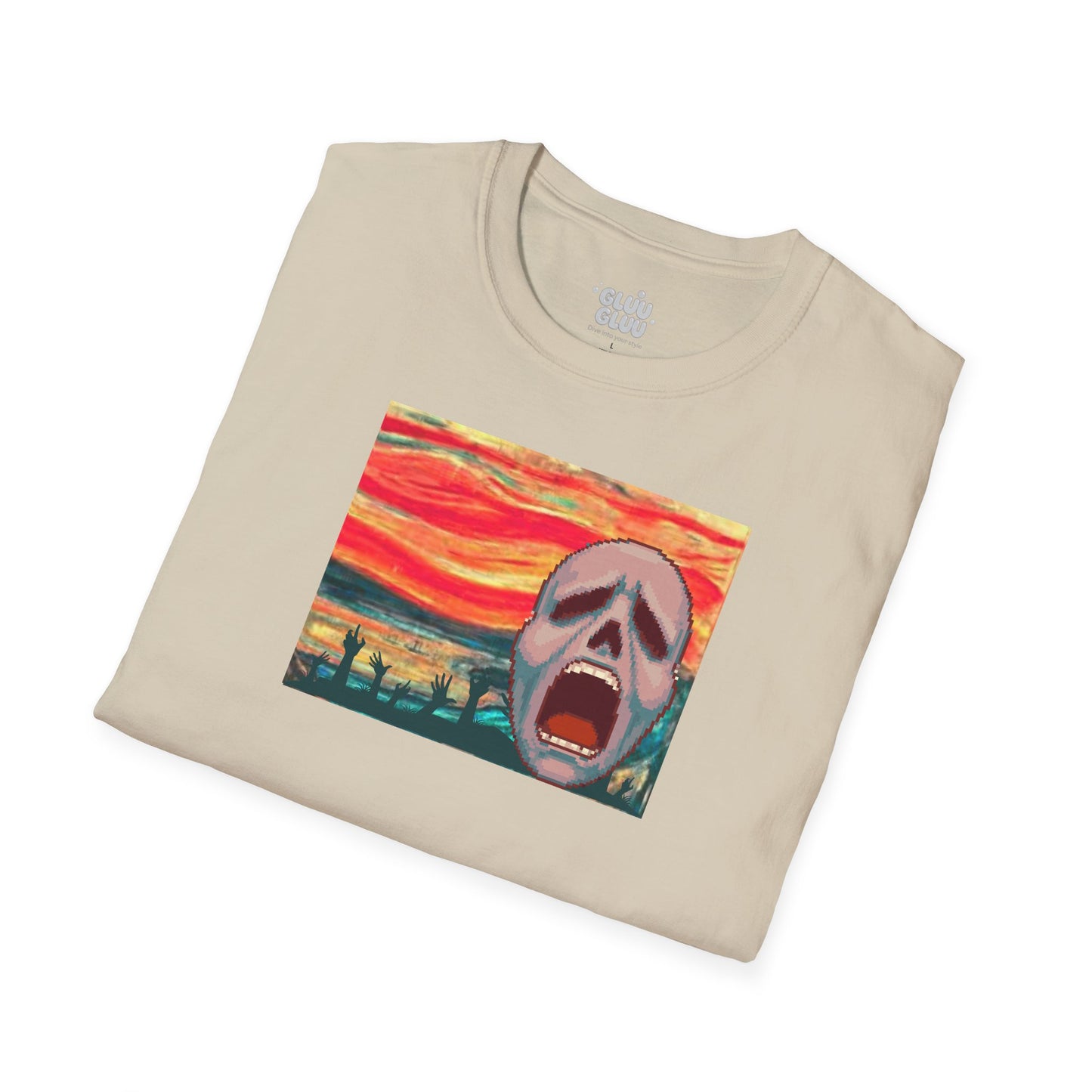 Camiseta El Grito, Arte para vestir, Impresión artística, Camiseta para Halloween