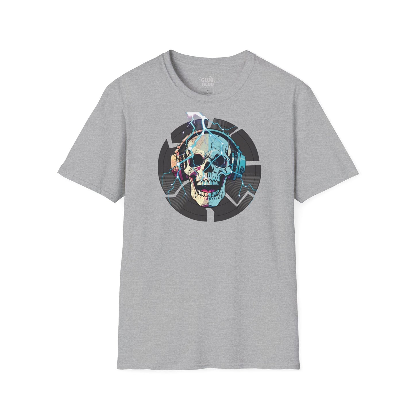 Camiseta Gráfica de DJ, Camiseta Gráfica de Calavera, Camiseta EDM, Camiseta Gráfica Rave