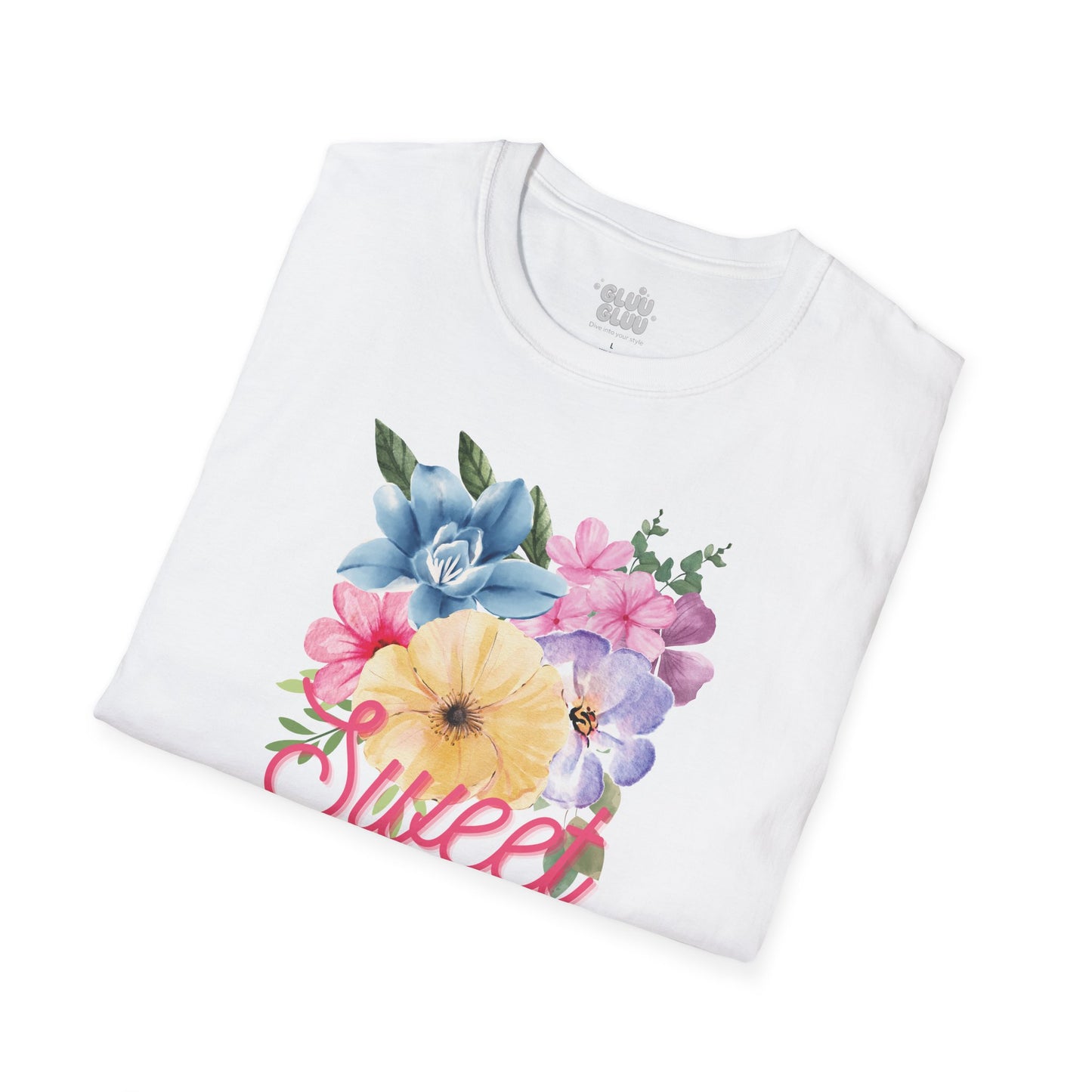 Camiseta gráfica Floral, Camiseta con Flores, Camiseta Estética con Flores