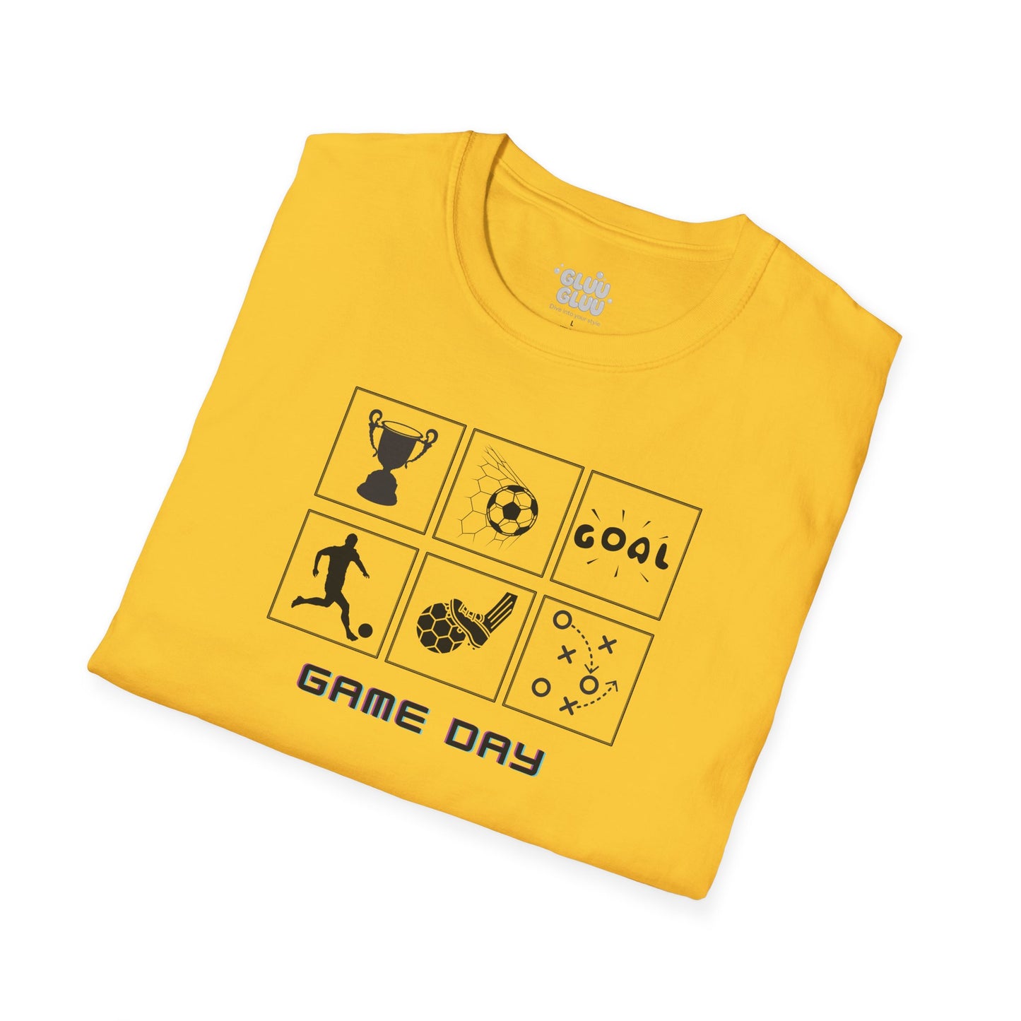 Camiseta Game Day, Camiseta soccer goal unisex, Camiseta espíritu futbolero