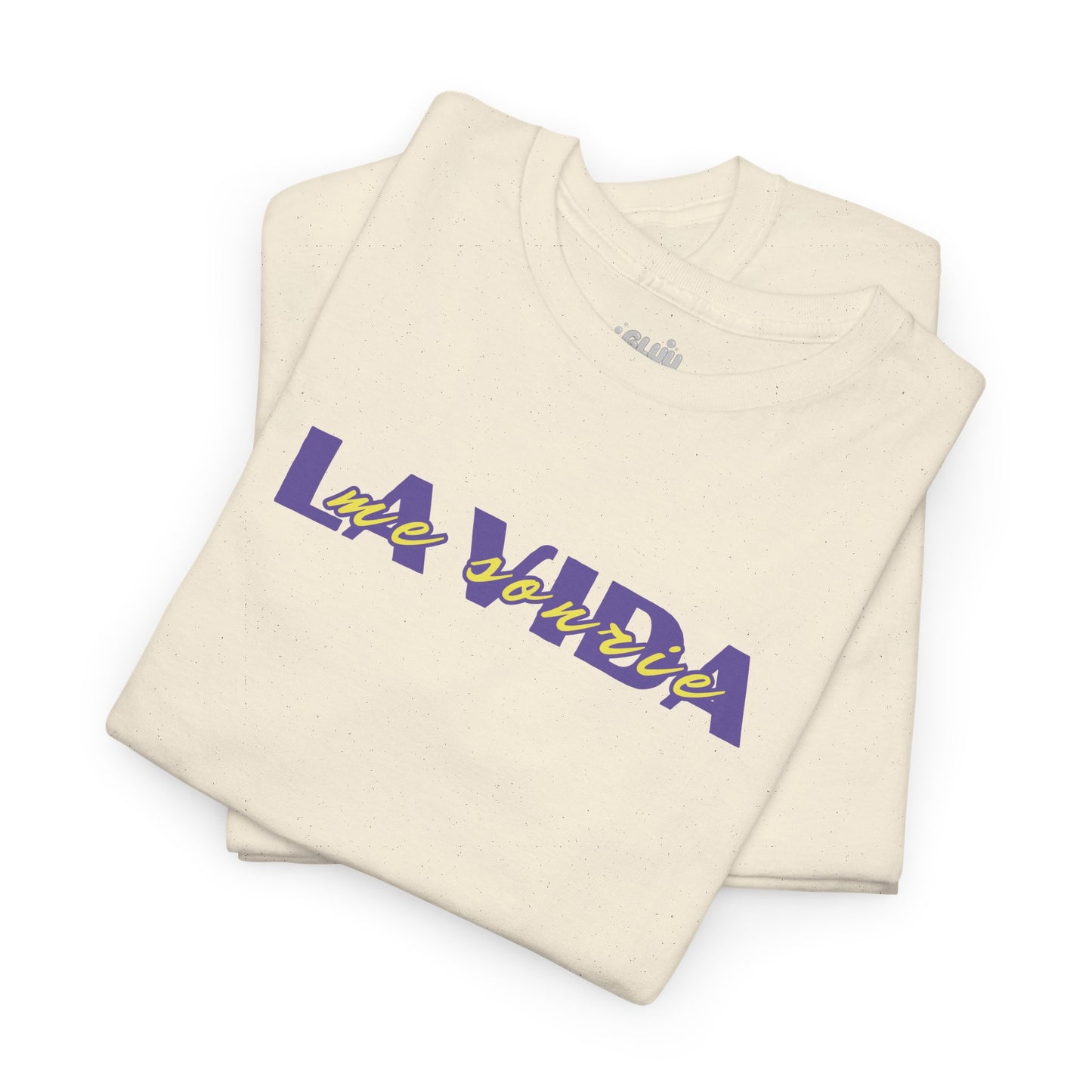 La vida me sonríe frase positiva, camiseta motivacional, camiseta vida feliz unisex, camiseta mensaje optimista