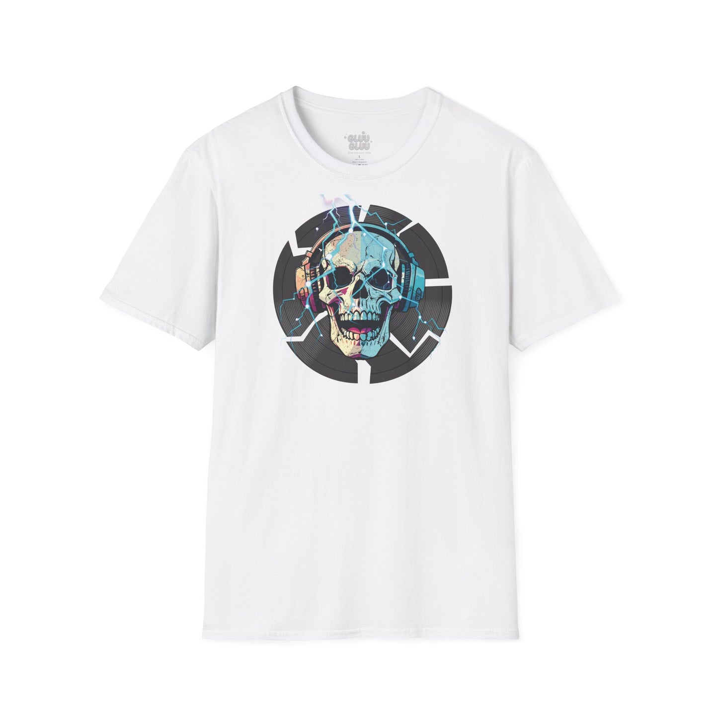 Camiseta Gráfica de DJ, Camiseta Gráfica de Calavera, Camiseta EDM, Camiseta Gráfica Rave