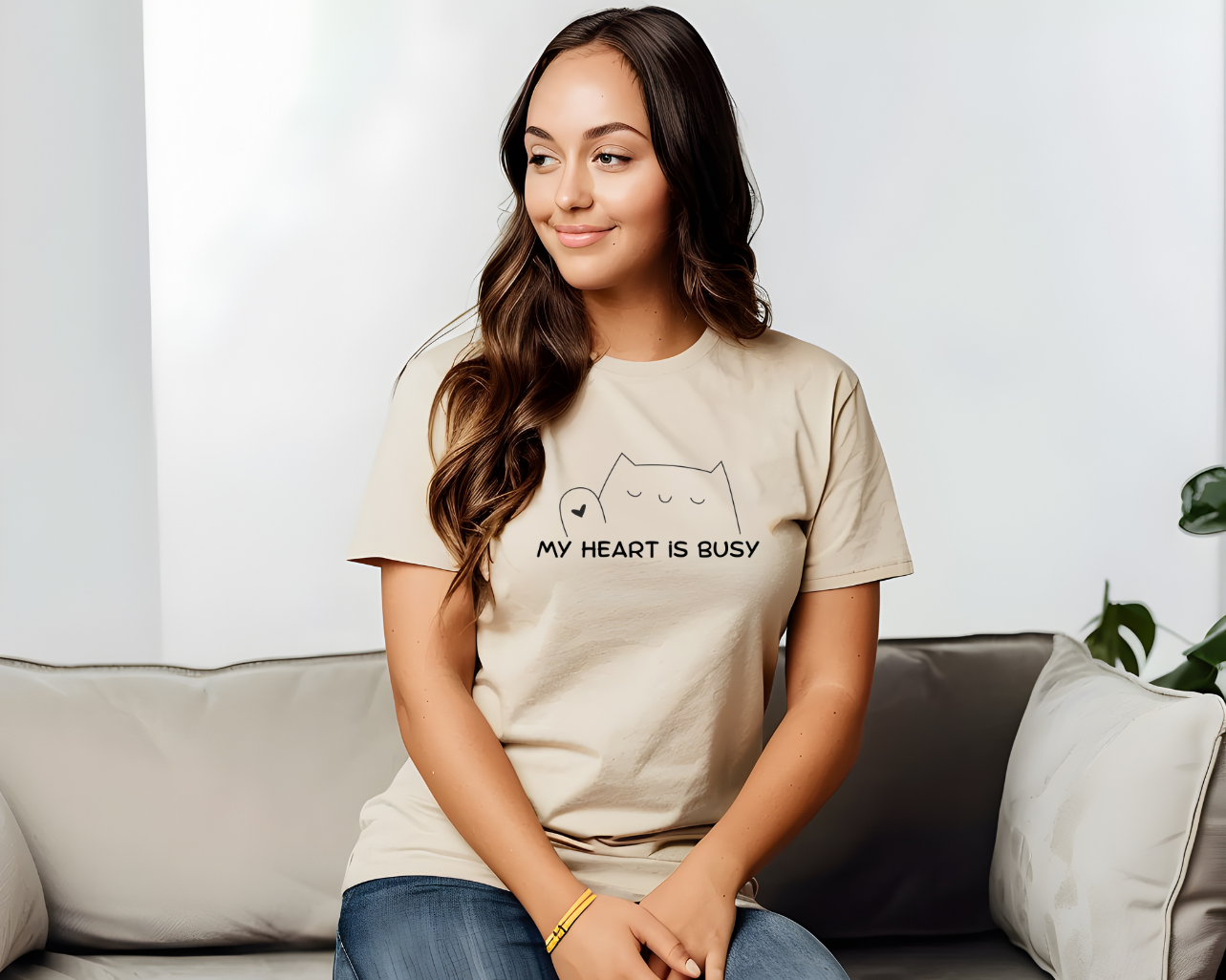 Camiseta Gráfica de gato, Camiseta con Diseño de Gato, camiseta minimalista de gato