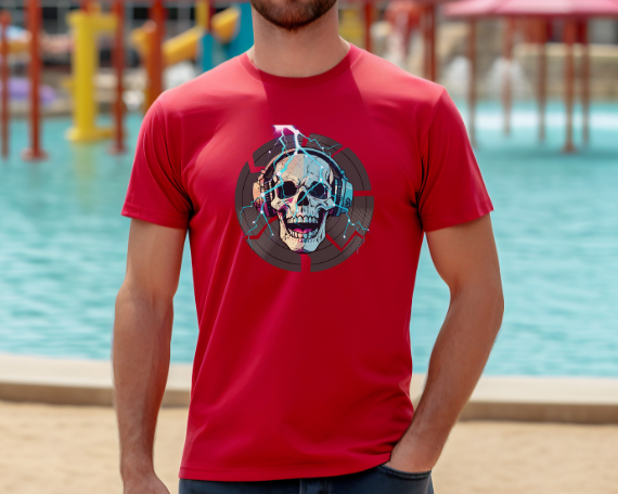Camiseta Gráfica de DJ, Camiseta Gráfica de Calavera, Camiseta EDM, Camiseta Gráfica Rave