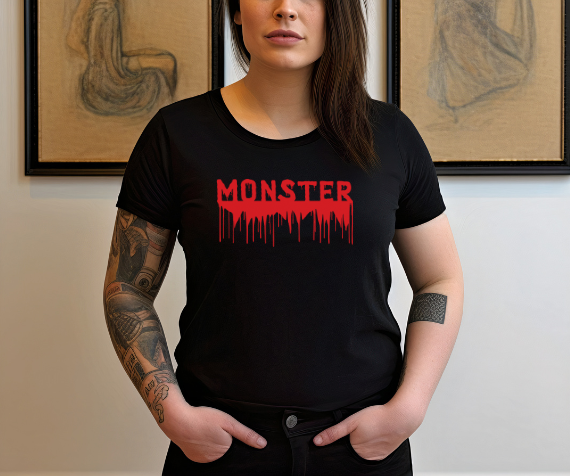 Camiseta Monster, Camiseta Halloween, Camiseta gráfica espeluznante