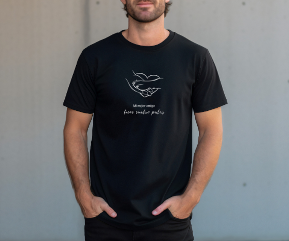 Camiseta Friendship Fist, Camiseta para amantes de los animales, Camiseta para amantes de los perros