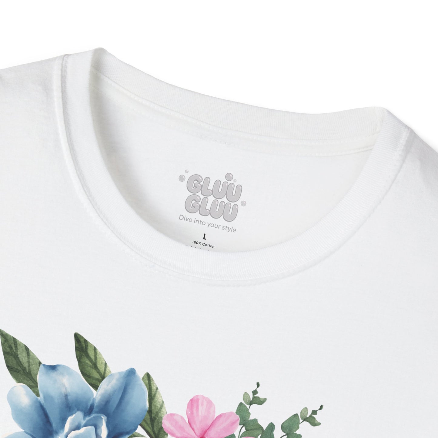 Camiseta gráfica Floral, Camiseta con Flores, Camiseta Estética con Flores