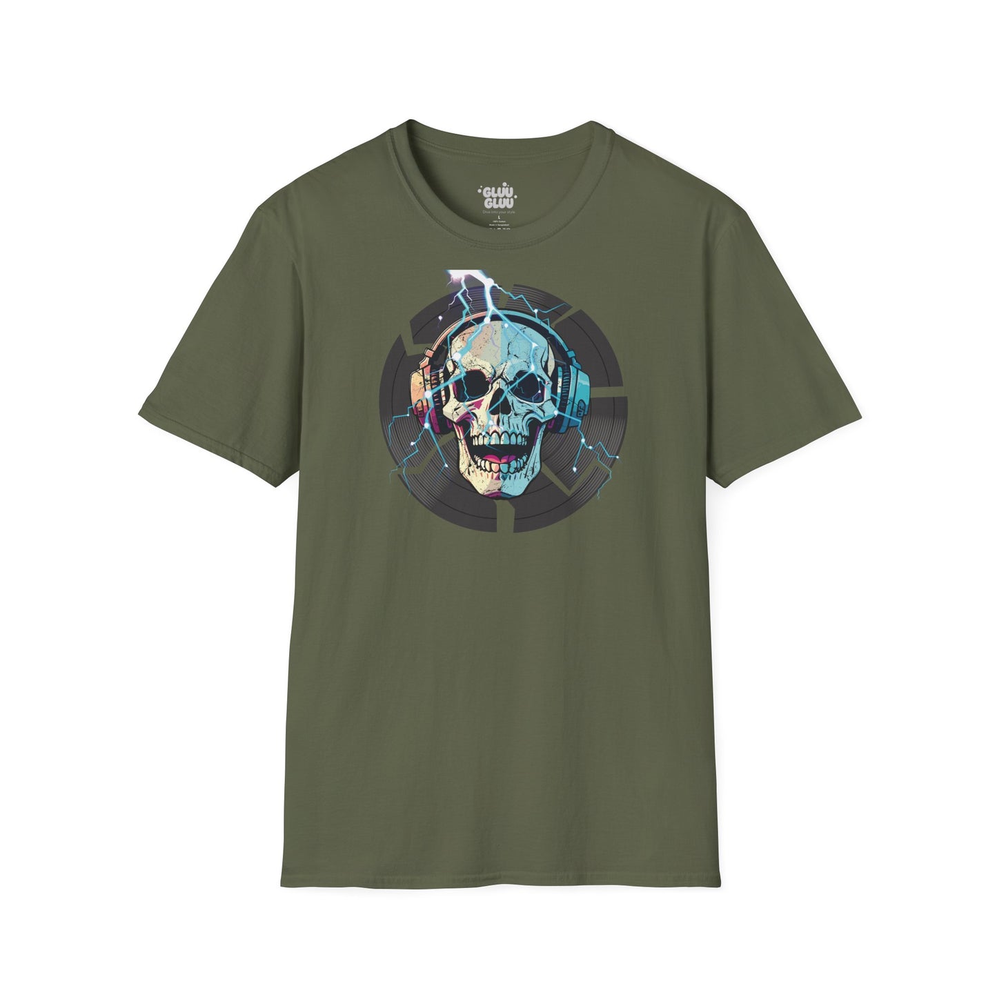 Camiseta Gráfica de DJ, Camiseta Gráfica de Calavera, Camiseta EDM, Camiseta Gráfica Rave