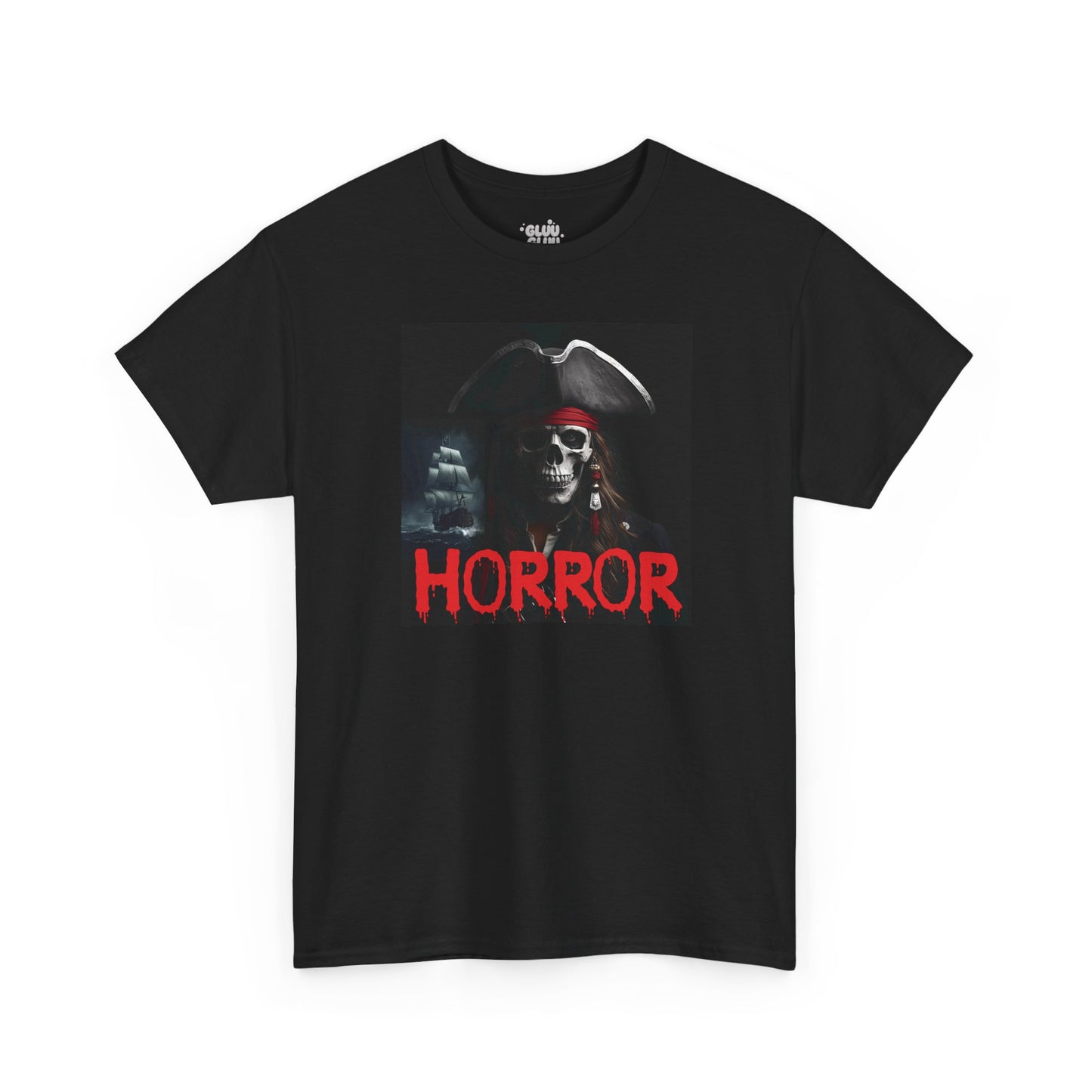 Camiseta de pirata esqueleto, Camiseta de Halloween con calavera de piratas, Ropa urbana Halloween