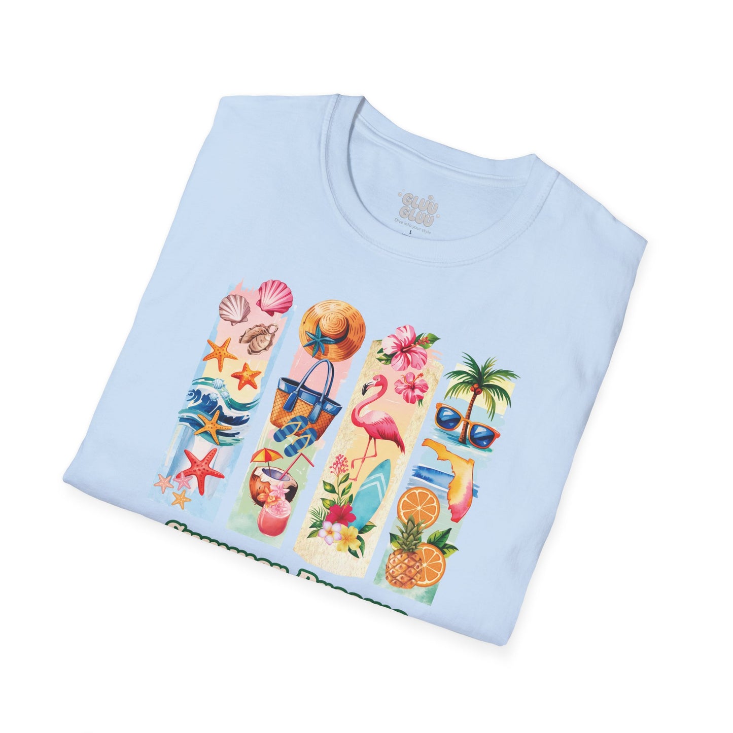 Camiseta Tropical de Verano, Camiseta de Playa, Camiseta con Vibras verano