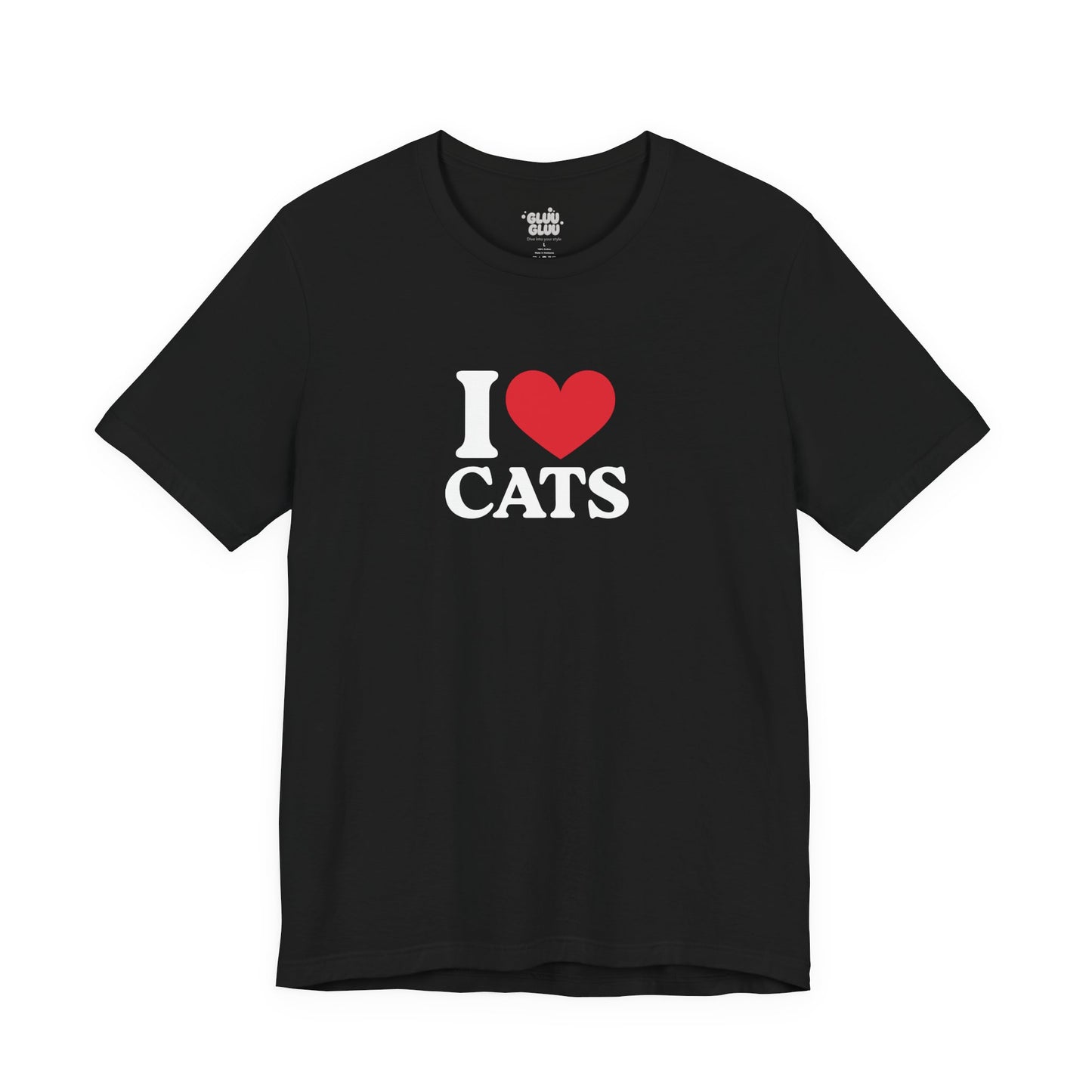 Camiseta I Love Cats, Camiseta Unisex, Camiseta grafica I Love