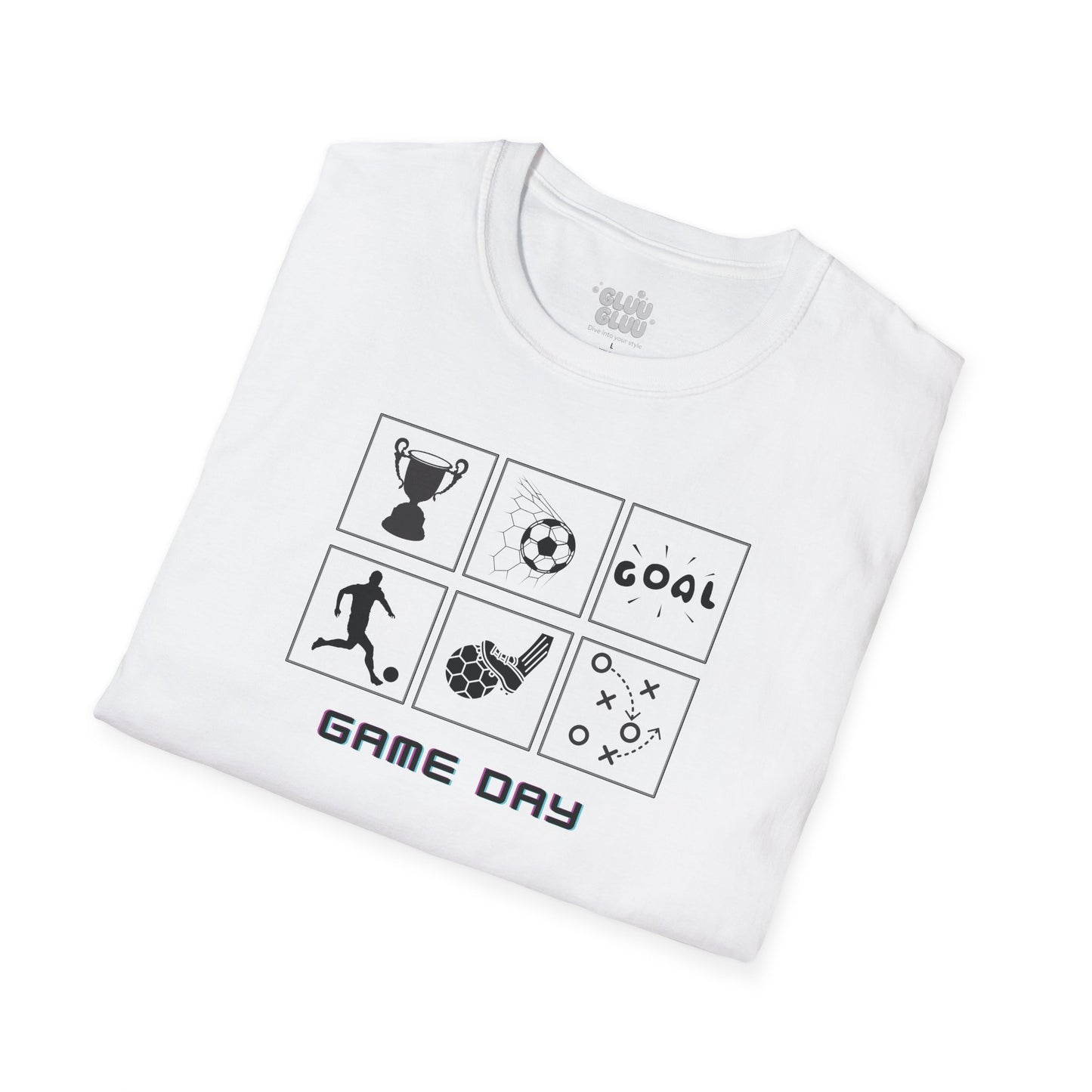 Camiseta Game Day, Camiseta soccer goal unisex, Camiseta espíritu futbolero