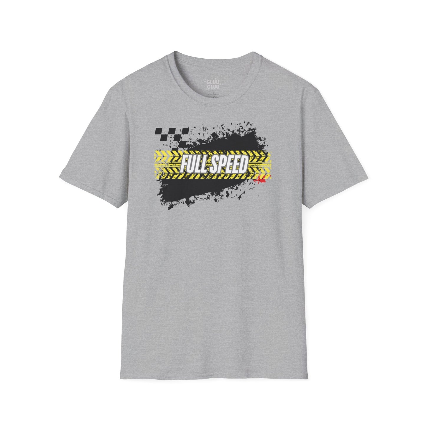 Camiseta gráfica Full Speed, Camiseta Coches Racing, Moda urbana para hombres, Diseño automotriz