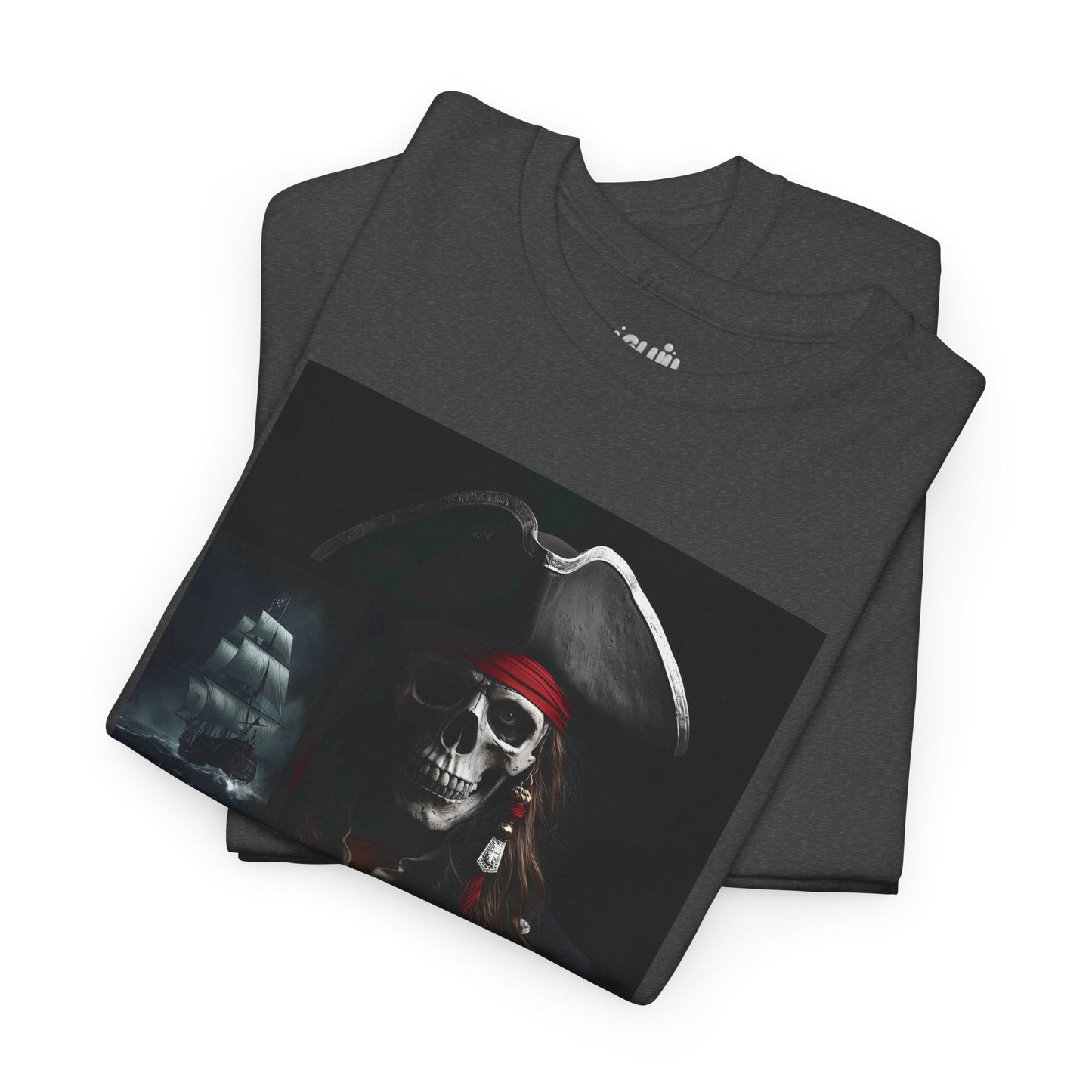 Camiseta de pirata esqueleto, Camiseta de Halloween con calavera de piratas, Ropa urbana Halloween