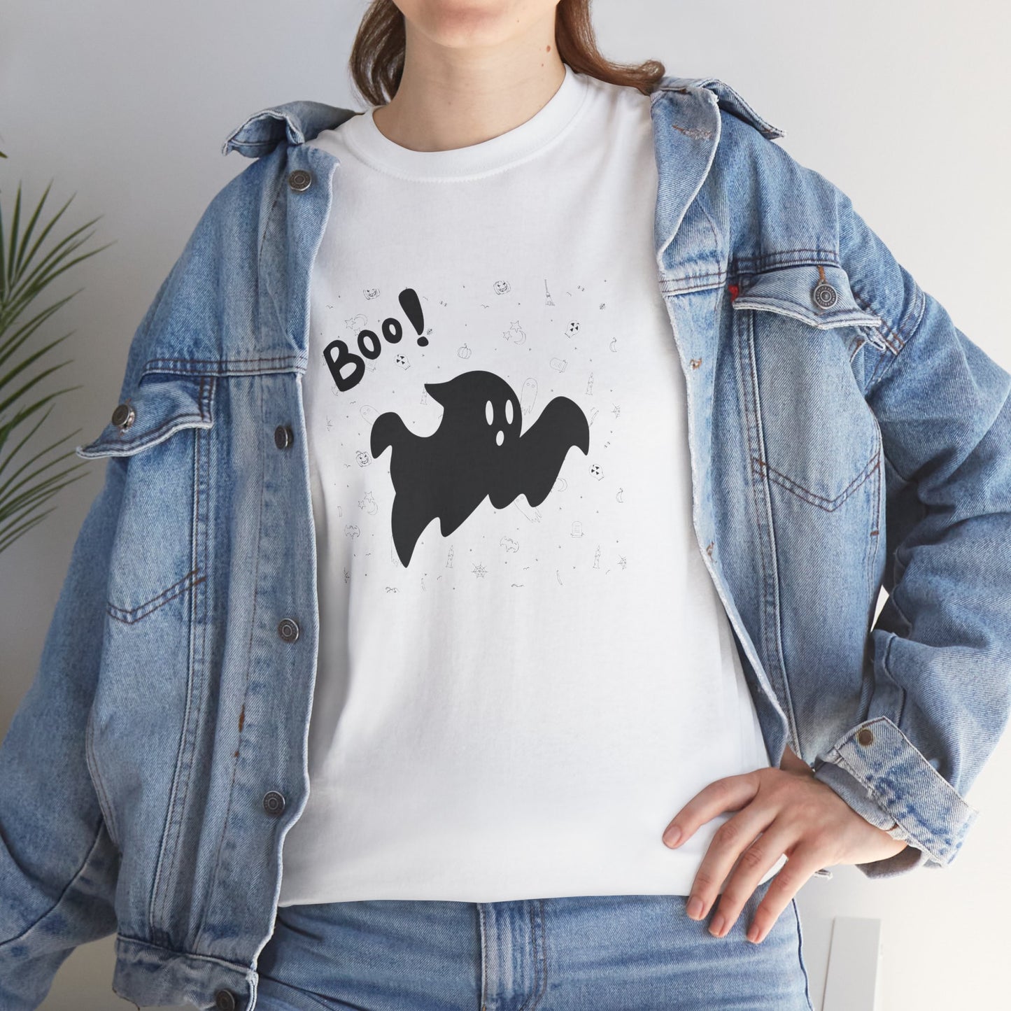 camiseta fantasma boo, camiseta Halloween divertida, camiseta Boo