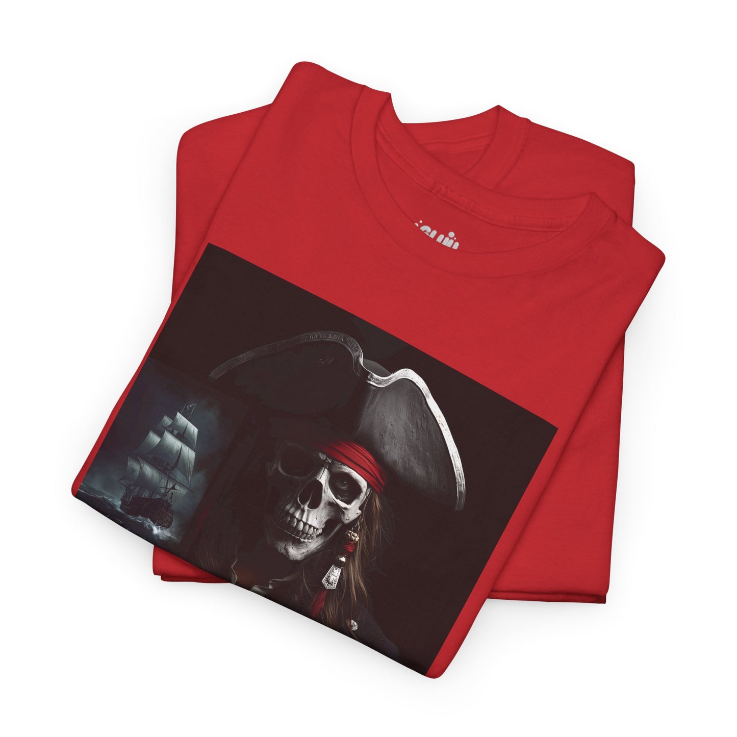 Camiseta de pirata esqueleto, Camiseta de Halloween con calavera de piratas, Ropa urbana Halloween