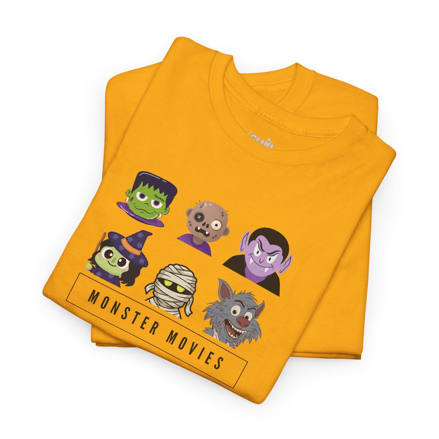 Camiseta Monster movies Halloween, Camiseta clásicos de terror monstruos, Camiseta iconos horror