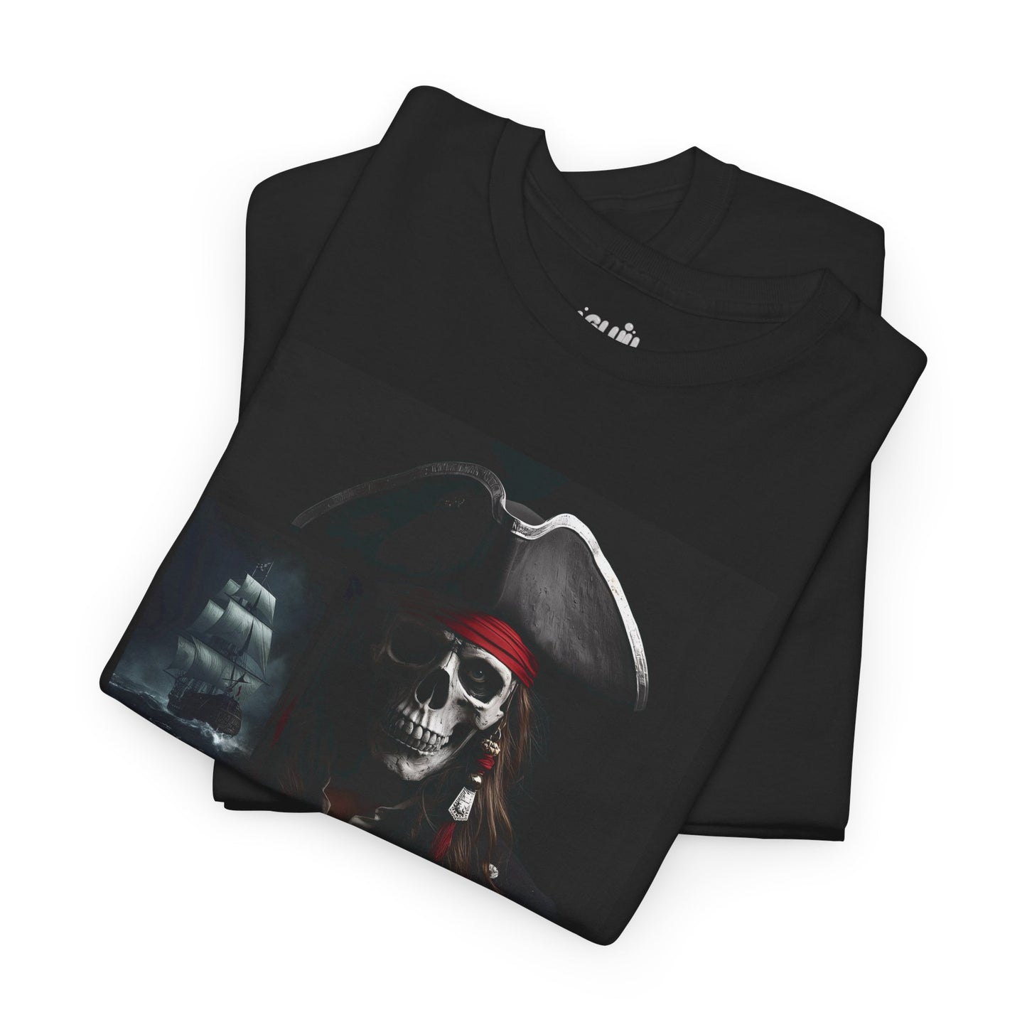 Camiseta de pirata esqueleto, Camiseta de Halloween con calavera de piratas, Ropa urbana Halloween