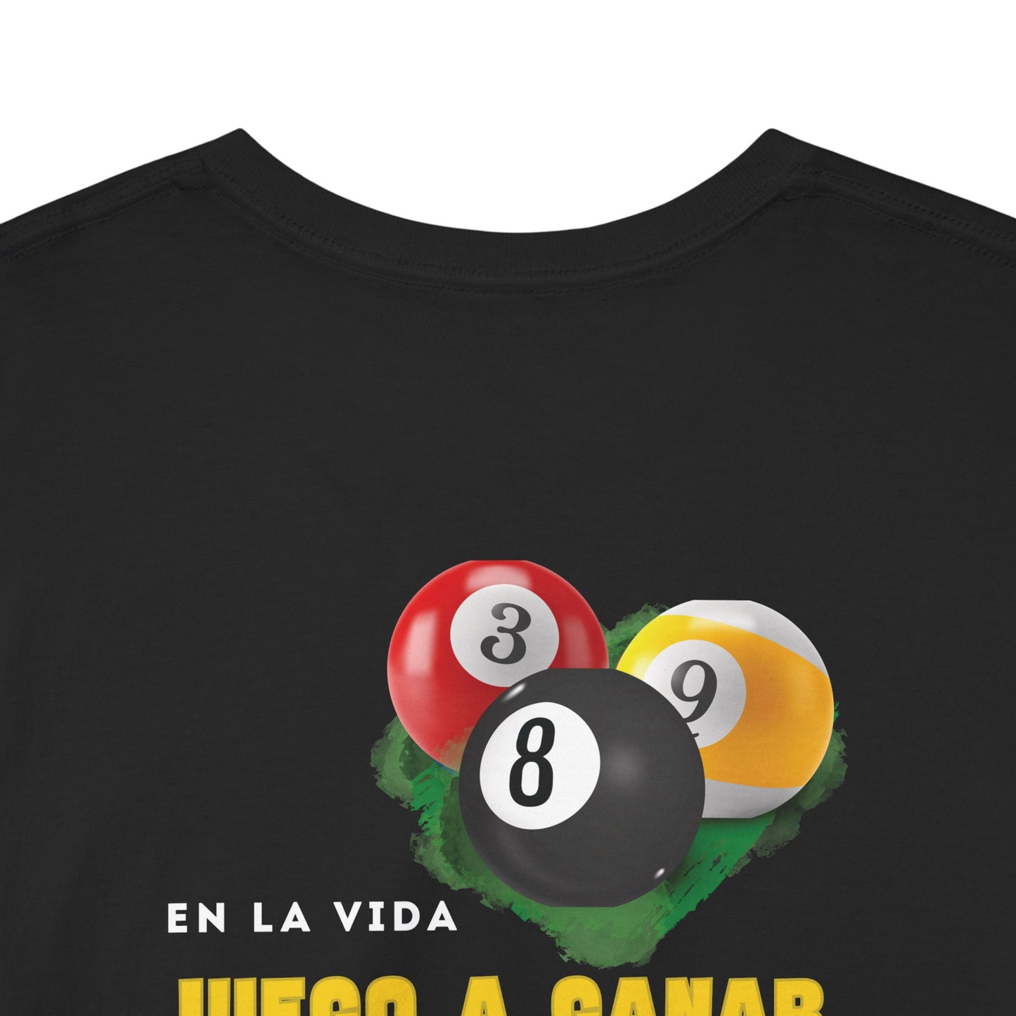 Camiseta pool player masculina, Diseño 8-ball gráfico para fanáticos del billar, Regalo jugador de pool, Camiseta motivacional hombre