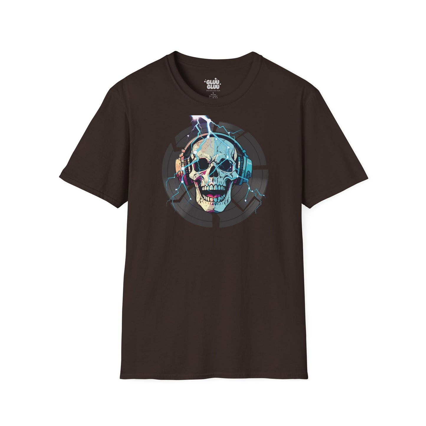 Camiseta Gráfica de DJ, Camiseta Gráfica de Calavera, Camiseta EDM, Camiseta Gráfica Rave