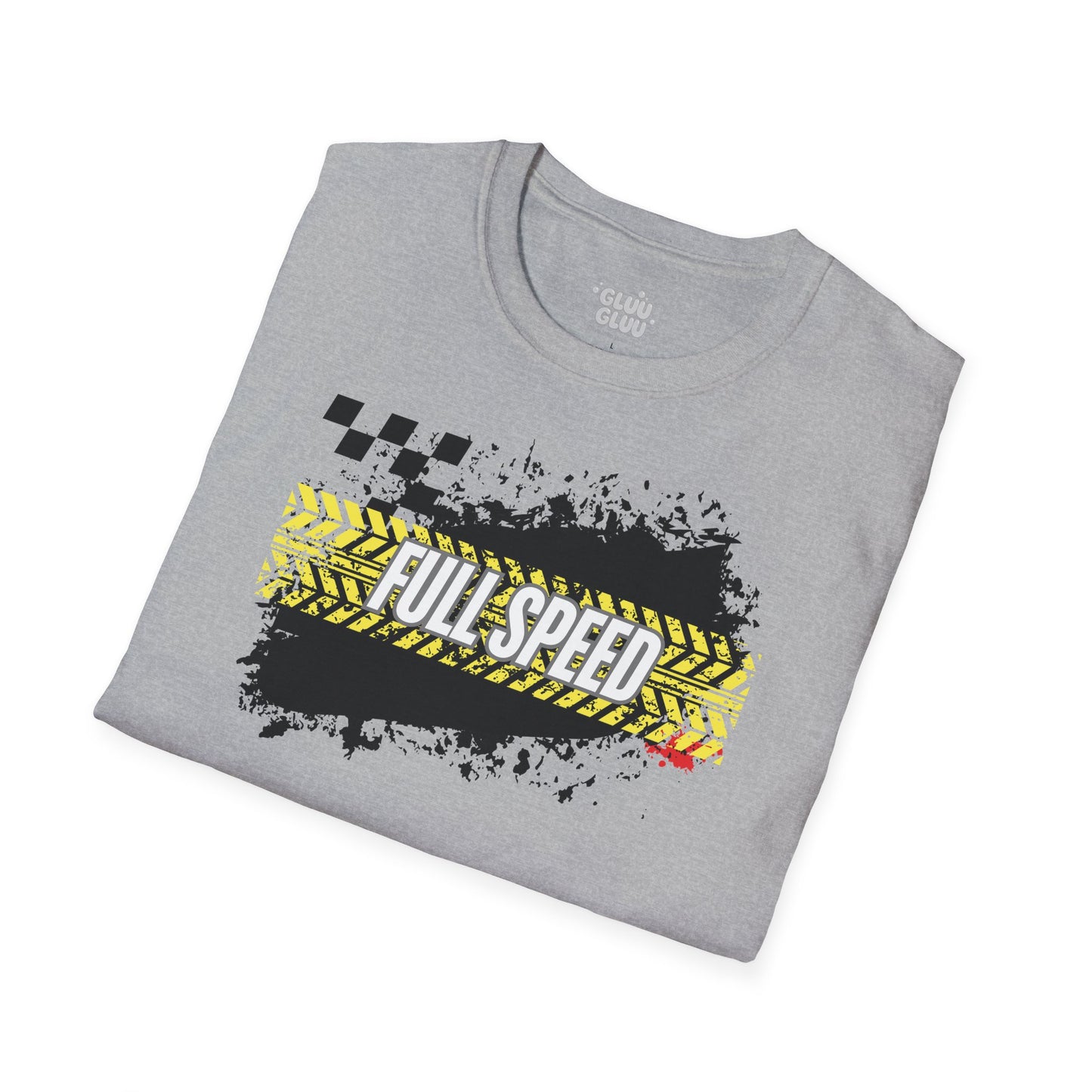 Camiseta gráfica Full Speed, Camiseta Coches Racing, Moda urbana para hombres, Diseño automotriz