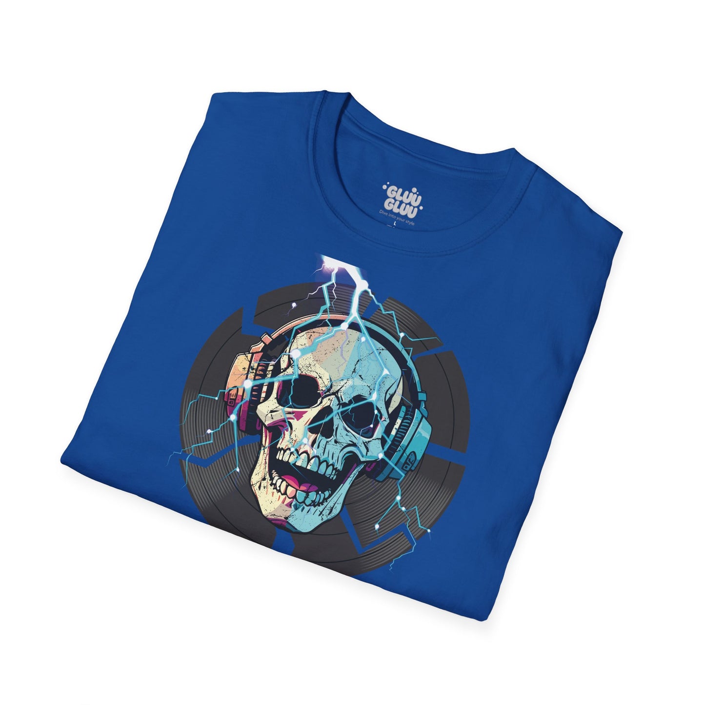 Camiseta Gráfica de DJ, Camiseta Gráfica de Calavera, Camiseta EDM, Camiseta Gráfica Rave