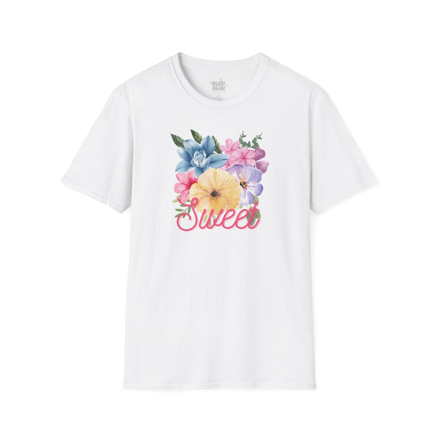 Camiseta gráfica Floral, Camiseta con Flores, Camiseta Estética con Flores