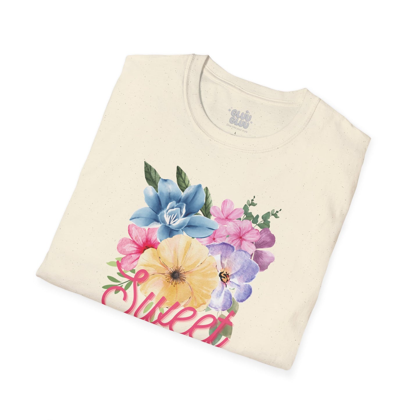 Camiseta gráfica Floral, Camiseta con Flores, Camiseta Estética con Flores