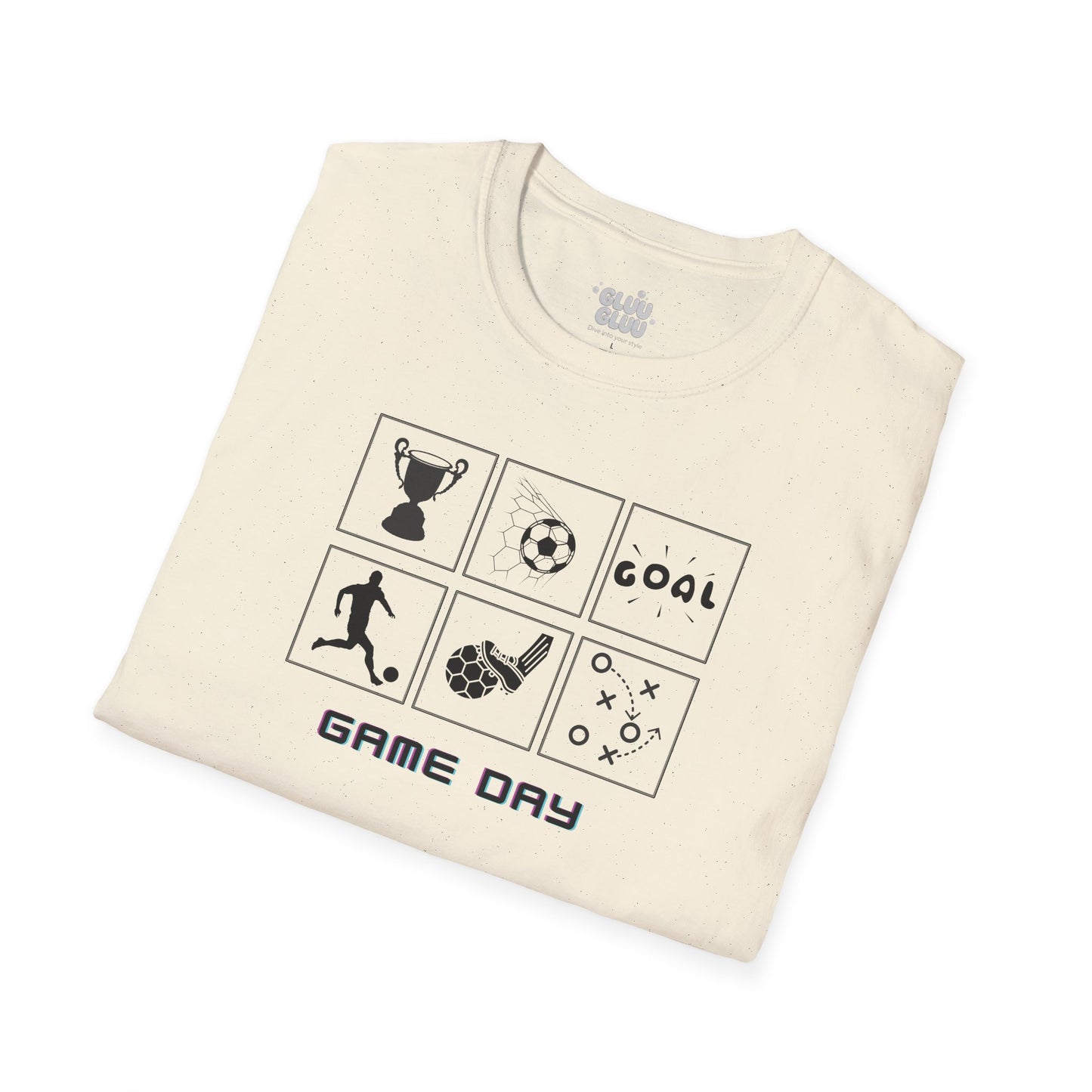 Camiseta Game Day, Camiseta soccer goal unisex, Camiseta espíritu futbolero