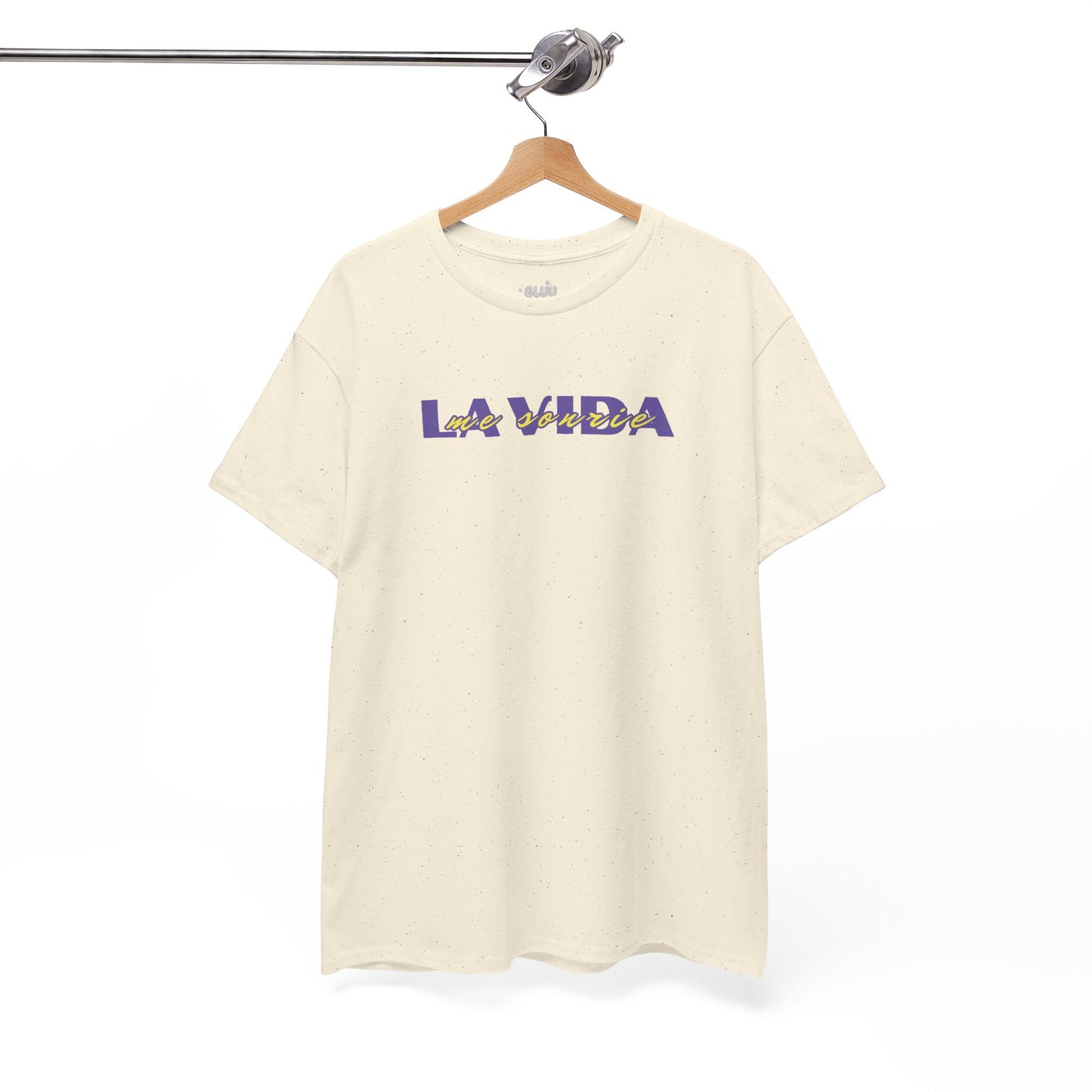 La vida me sonríe frase positiva, camiseta motivacional, camiseta vida feliz unisex, camiseta mensaje optimista