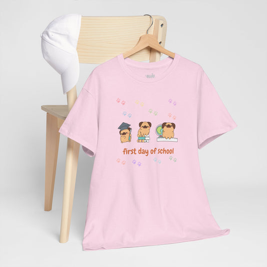 Camiseta con mascota, Regreso a clases, Amante de los perros, camiseta regreso a clases pug