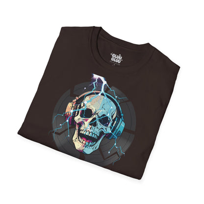 Camiseta Gráfica de DJ, Camiseta Gráfica de Calavera, Camiseta EDM, Camiseta Gráfica Rave