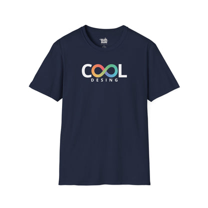 Camiseta Cool Design unisex, Camiseta con logo infinito multicolor, camiseta minimalista de moda streetwear