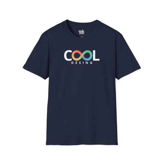 Camiseta Cool Design unisex, Camiseta con logo infinito multicolor, camiseta minimalista de moda streetwear