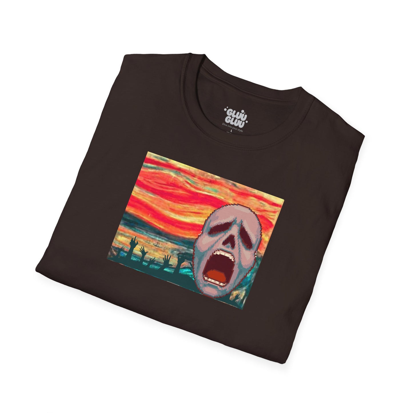 Camiseta El Grito, Arte para vestir, Impresión artística, Camiseta para Halloween