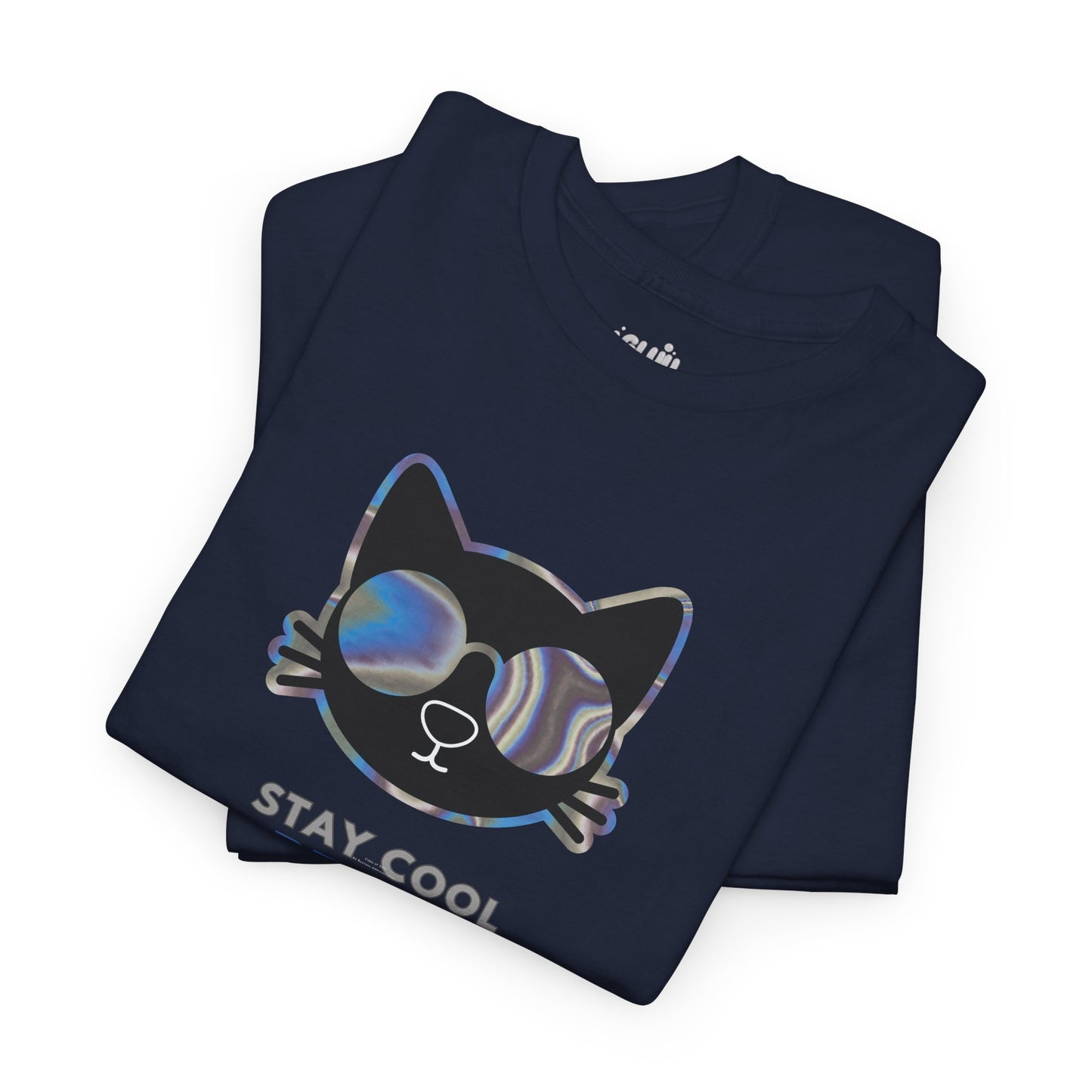 Camiseta de gato con gafas, Regalo para amante de los gatos, Moderna camiseta con gato.