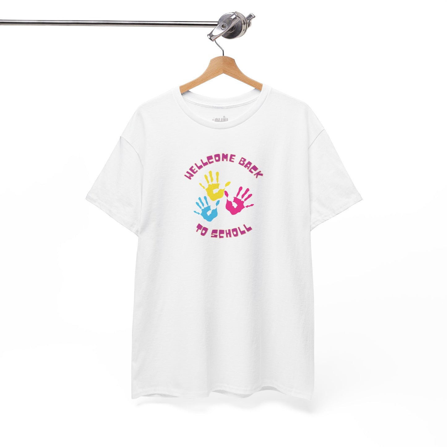 Camiseta con huellas de manos; Camiseta Regreso a clases, Camiseta Maestra, Camiseta Primer Día de Escuela