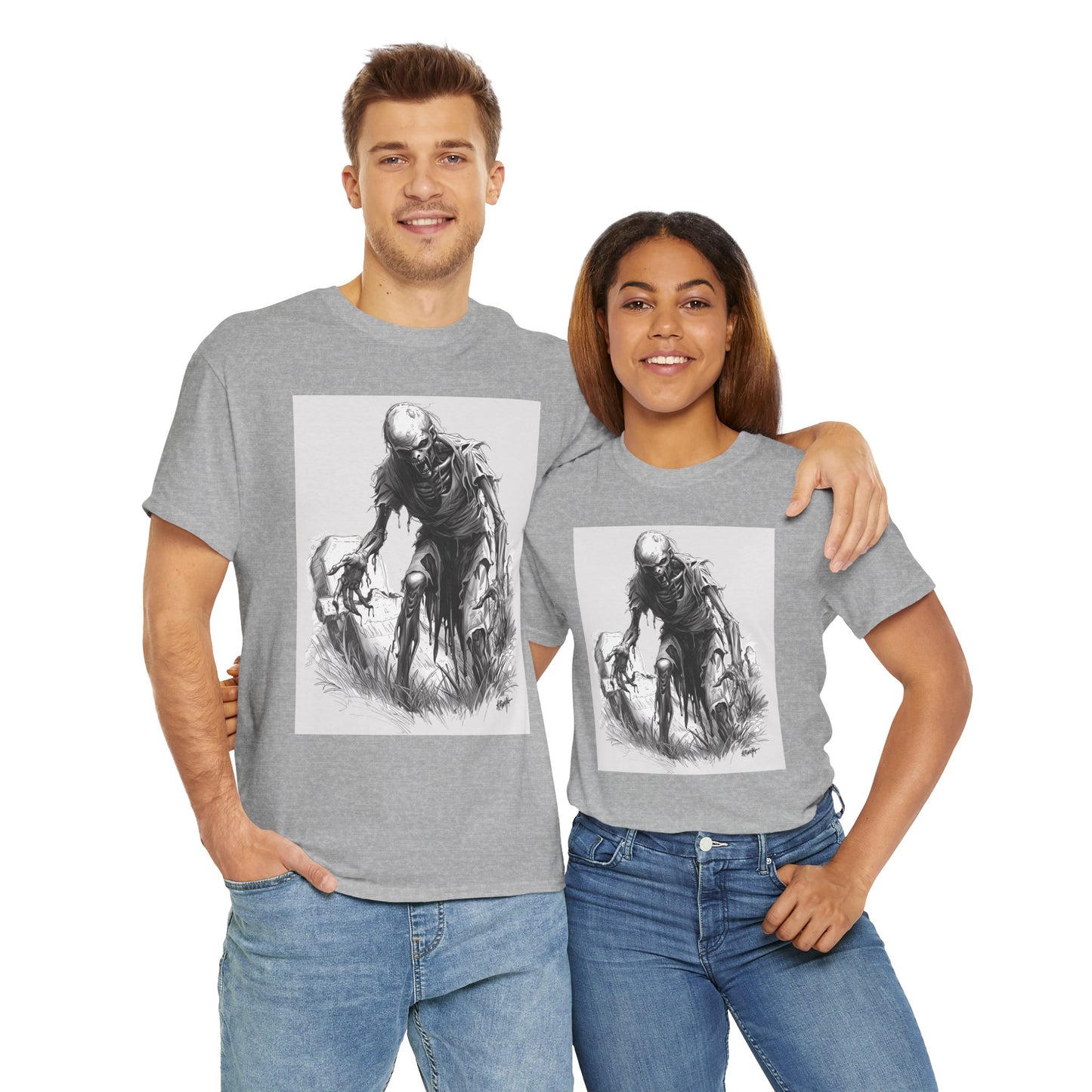 Camiseta zombie Halloween unisex, Camiseta terror zombie, Camiseta apocalipsis zombie