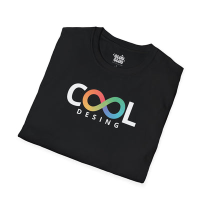 Camiseta Cool Design unisex, Camiseta con logo infinito multicolor, camiseta minimalista de moda streetwear