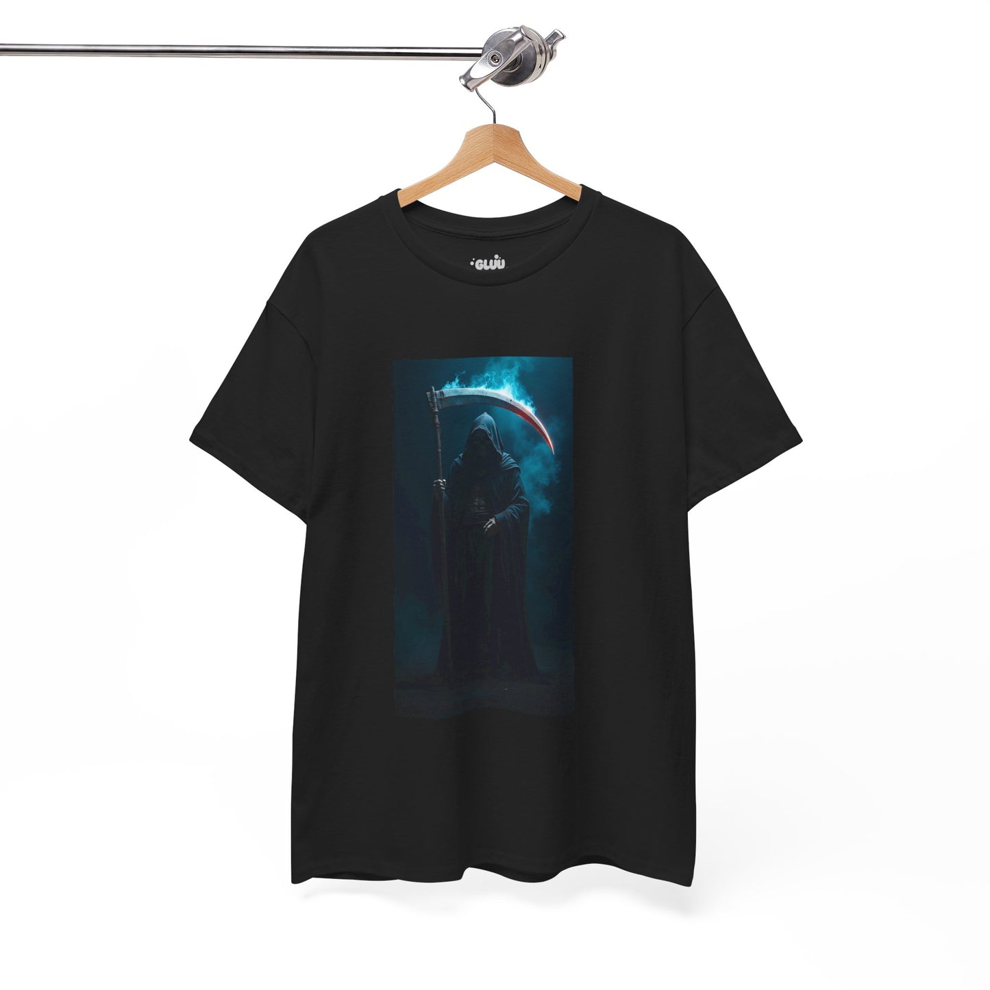 Camiseta de la Parca, para Halloween, con estética oscura y gráficos espeluznantes.