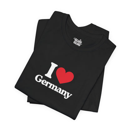 Camiseta I Love Germany, Camiseta Unisex, Camiseta grafica I Love