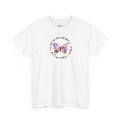 Camiseta mariposa, estilo boho chic mujer, frases positivas, camiseta inspiradora